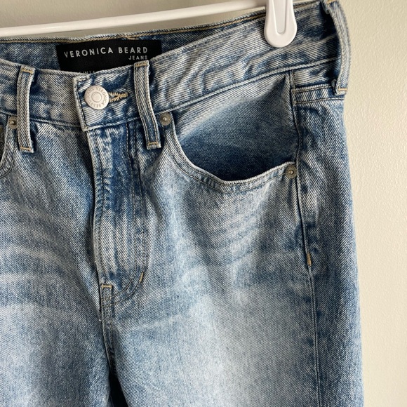 Veronica Beard Jeans Carly Kick Flare High Rise - Pebble Stone - Size 26 - Picture 12 of 15